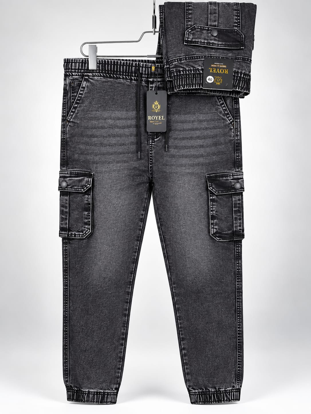Premium Cargo Joggers Pant - Ash Color