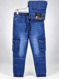 Premium Cargo Joggers Pant - Deep Blue Color