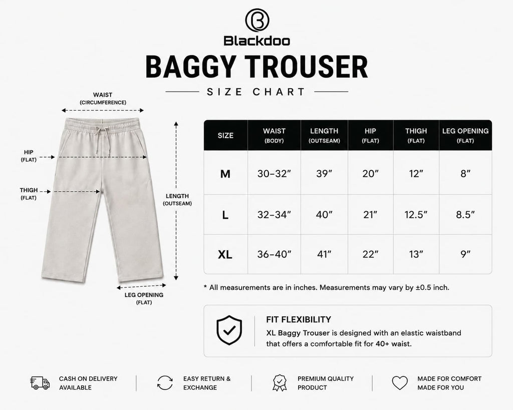 Premium Baggy Trouser – Maroon