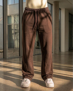 Drop Shoulder & Baggy Combo - Off White & Coffee