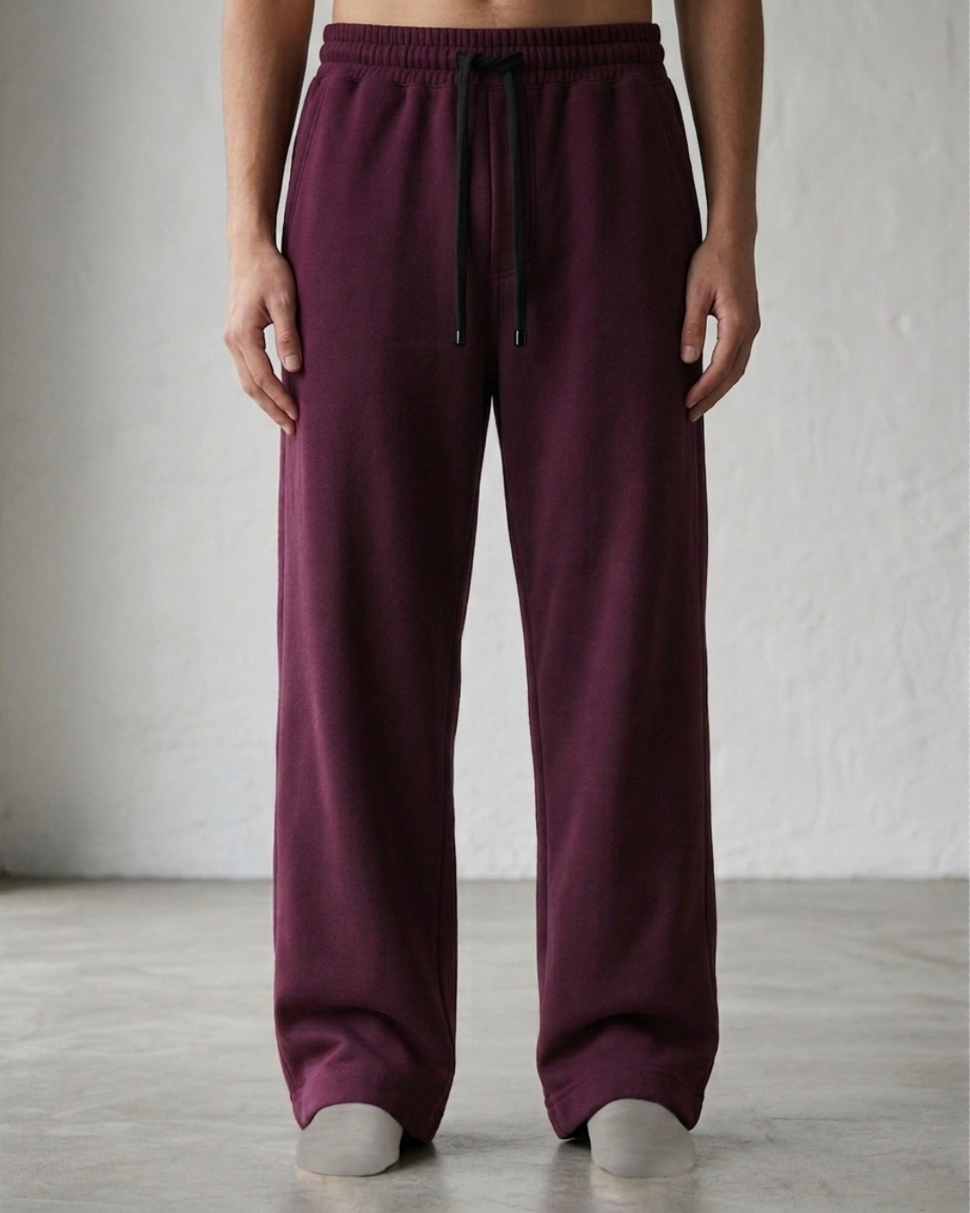 Premium Baggy Trouser – Maroon
