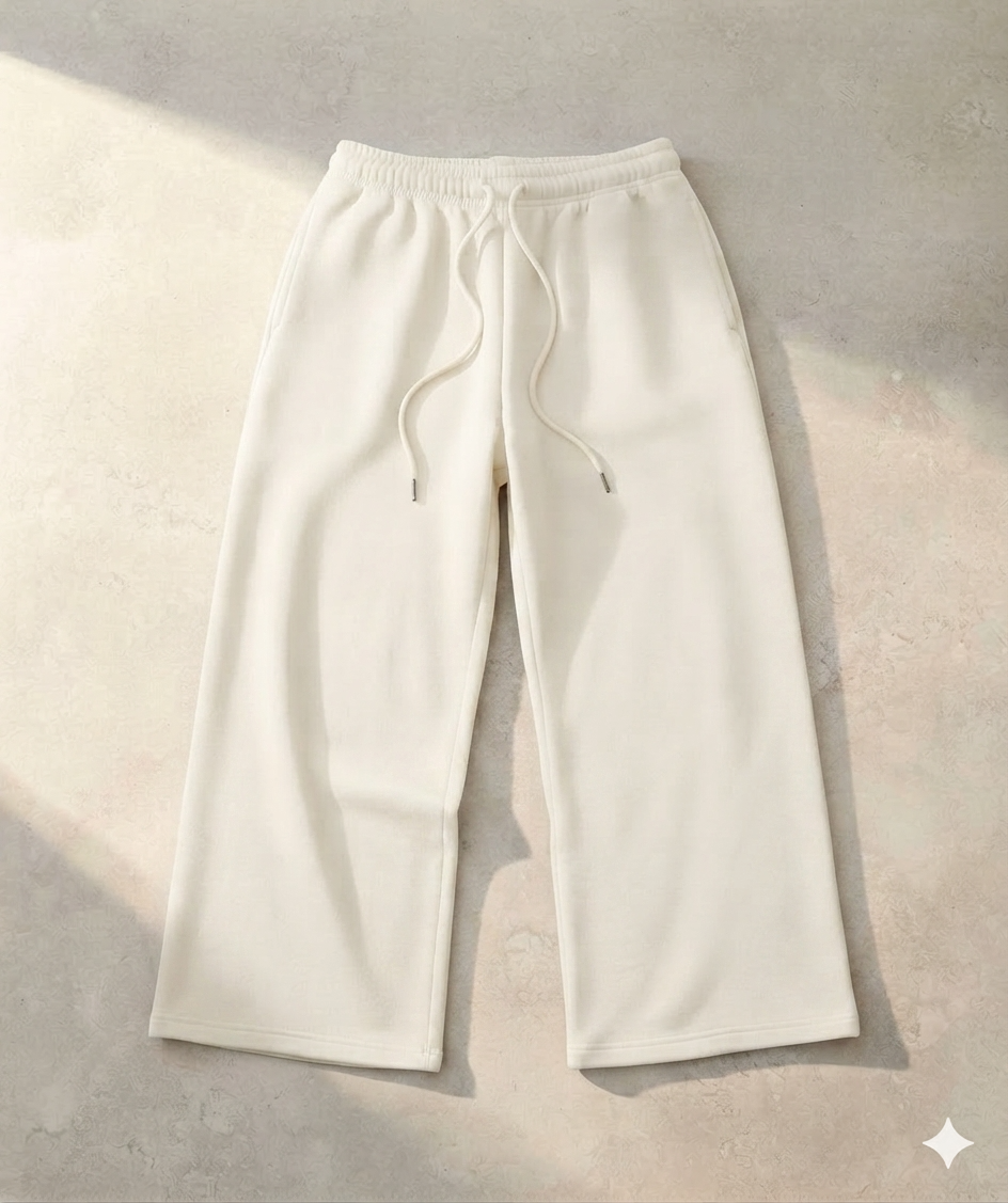 Drop Shoulder & Baggy Trouser Combo - Off White & Black