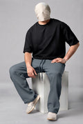 Drop Shoulder & Baggy Combo - Black & Ash